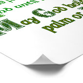 道が上がってあなたを迎える ポスター (角)