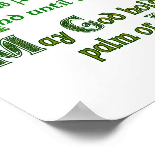 道が上がってあなたを迎える ポスター (角)