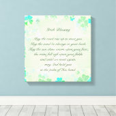 「道が上がってもいい…」 アイリッシュ賛美アンティーク キャンバスプリント (インサイチュ (ウッドフロア))