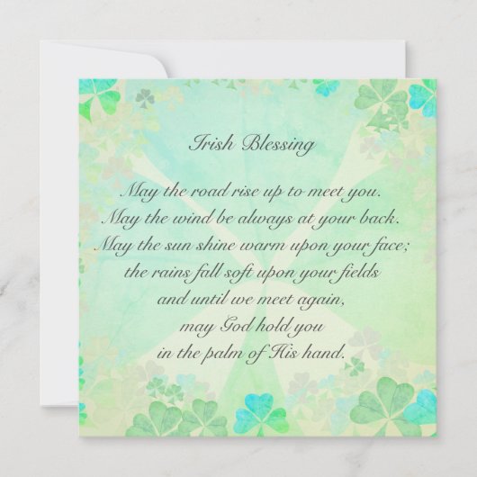 「道が上がってもいい…」 アイリッシュ賛美ズ カード (正面)