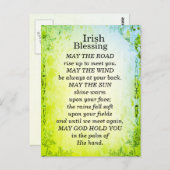 道が上がってアイルランド人の家に会え賛美る ポストカード (正面/裏面)