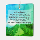 道が君の所まで上がっ賛美てくれたら、アイリッシュ賛美の セラミックオーナメント (左)