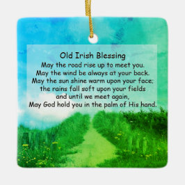 道が君の所まで上がっ賛美てくれたら、アイリッシュ賛美の セラミックオーナメント