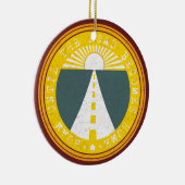 道が家に帰るまで歩く セラミックオーナメント (右)