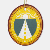 道が家に帰るまで歩く セラミックオーナメント (左)