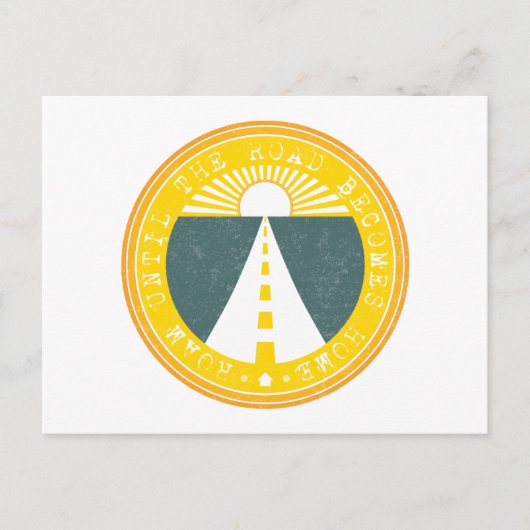 道が家に帰るまで歩く ポストカード (正面)