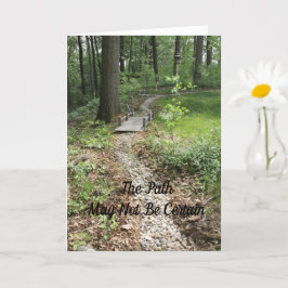 道が確かでないかもしれない カード