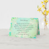 「道が開けて…」 アイルラ賛美ンドのシャムロック カード (黄色い花)