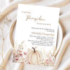 道にカボチャのワイルドフラワー予算ベビーシャワー