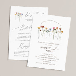 道に出る山花 |すべてのベビースシャワー 招待状