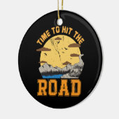 道に出る時間 セラミックオーナメント (左)