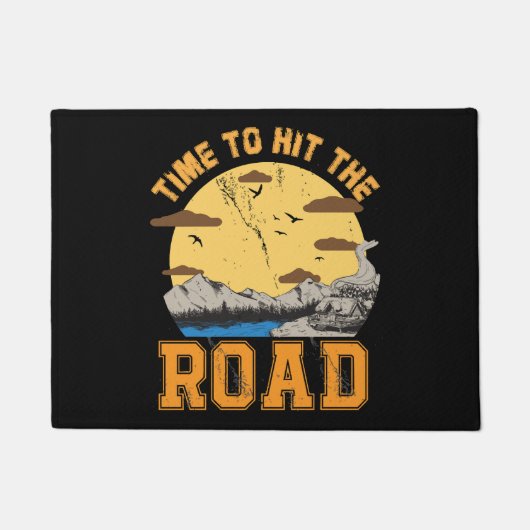 道に出る時間 ドアマット (正面)