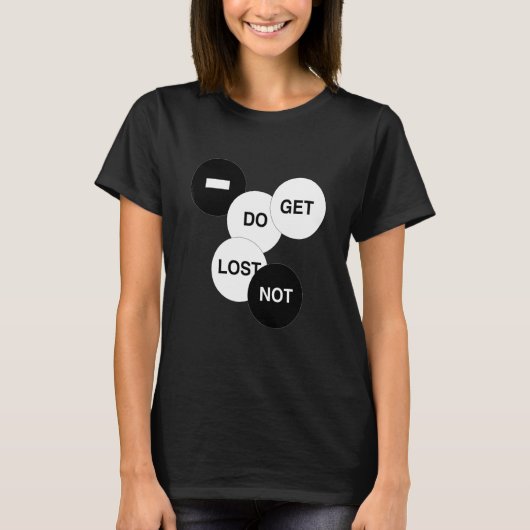 道に迷わないで Tシャツ (正面)