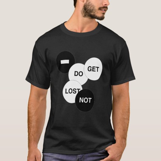 道に迷わないで Tシャツ (正面)