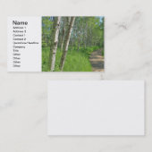 道のたらいの《植物》アスペン 名刺 (正面/裏面)