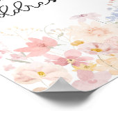 道のエンベロープステーションに小さな野花がある ポスター (角)