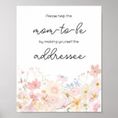 道のエンベロープステーションに小さな野花がある ポスター (正面)