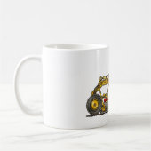 道のグレーダーの土のスクレーパーの建築のマグ コーヒーマグカップ (左)