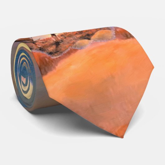 道のタイの端 ネクタイ (ロール)