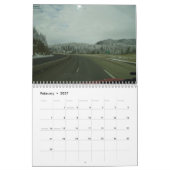 道のトラックの運転手に カレンダー (2月 2027)