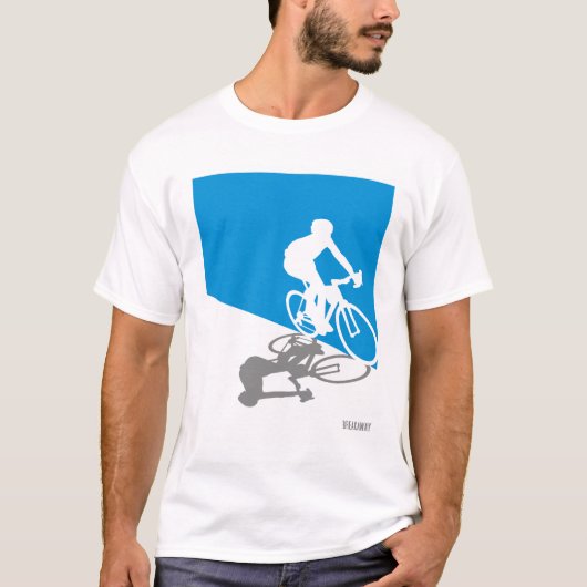 道のバイクのサイクリングのTシャツ Tシャツ (正面)
