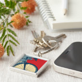 道のバイクのkeychain キーホルダー (側面)