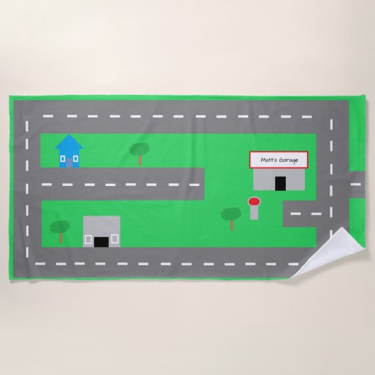 道のビーチタオル ビーチタオル (正面)