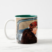 道のフォーク ツートーンマグカップ (左)