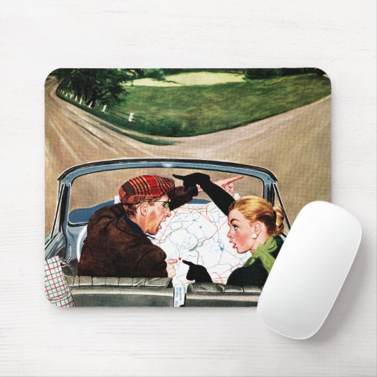 道のフォーク マウスパッド (マウス)