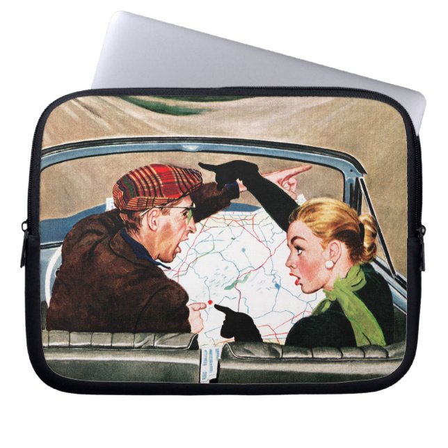 道のフォーク ラップトップスリーブ (正面)