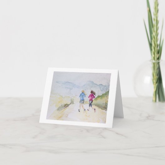 道のランナー第1メッセージカード カード (正面)