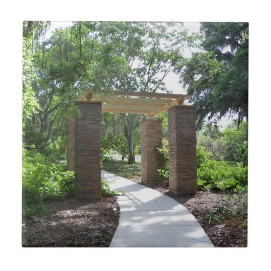 道の上のパーゴラ タイル (正面)