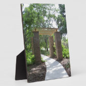 道の上のパーゴラ フォトプラーク (側面)