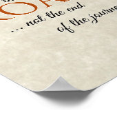 道の中で行き詰まりだ終わりではなく… ポスター (角)