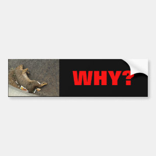 道の停止動物の虐殺 バンパーステッカー