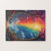 道の先には虹の世界がある ジグソーパズル (横)