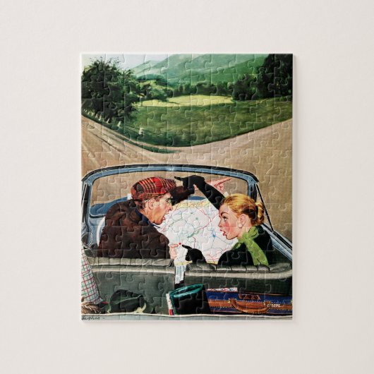 『道の分かれ道』 ジグソーパズル (縦)