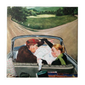 『道の分かれ道』 タイル (正面)