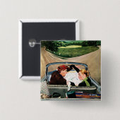 『道の分かれ道』 缶バッジ (正面&裏面)