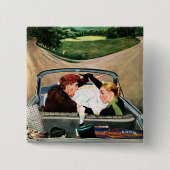 『道の分かれ道』 缶バッジ (正面)