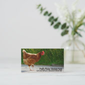 道の卵の農場を交差させている鶏 名刺 (スタンド正面)