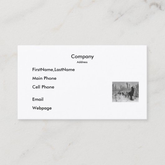 道の名刺/犬のチーム 名刺 (正面)