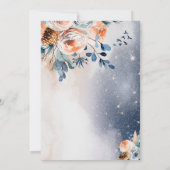 道の女の子の赤ちゃんシャワーの小さな野花 招待状 (裏面)