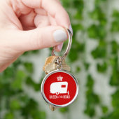 道の女王-ヴィンテージRVキャンプのKeychain キーホルダー (手)