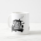 道の家のブラブラ歩く人のマグ コーヒーマグカップ (正面左)