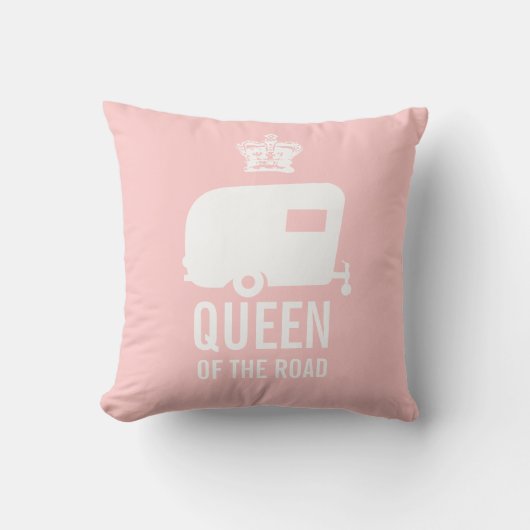 道の平静およびキャンプオンRVの女王を保って下さい クッション (正面)