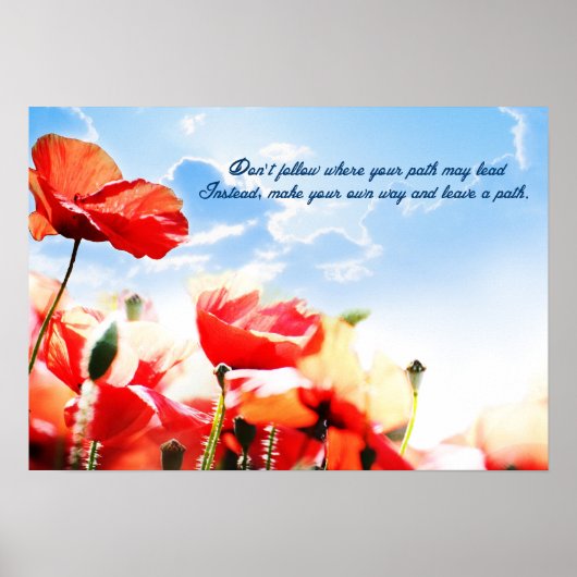 道の後を追先に行かないで… ポスター (正面)