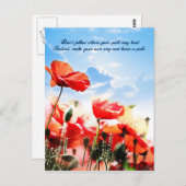 道の後を追先に行かないで… ポストカード (正面/裏面)