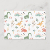 道の恐竜の小さなDinoベビーブックリクエスト エンクロージャーカード (裏面)