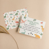 道の恐竜の小さなDinoベビーブックリクエスト エンクロージャーカード